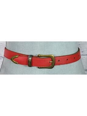 Vintage Capezio red leather belt
